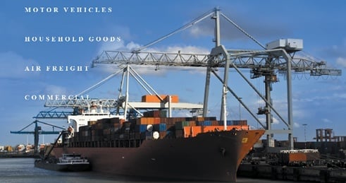 cargo container ship for container shipping to Australia