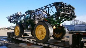 Shipping Oversized Cargo: John Deere Industrial Sprayer on FlatRack