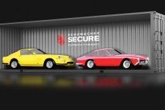2 cars in the secure layout
