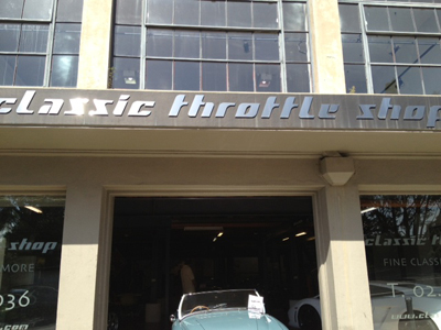 Image of the Classic Throttle Shop exterior- by Schumacher Cargo