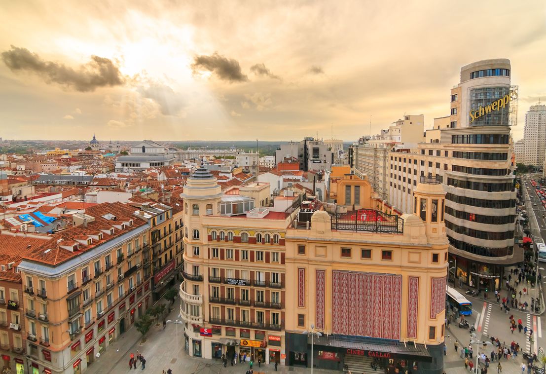 Madrid at Sunset