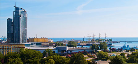 Shipping Port in Gdynia, Poland