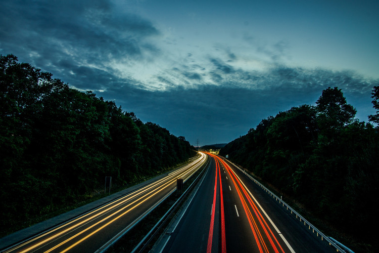 Autobahn at Night