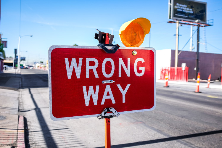 Weird Driving Laws in America wrong way road sign