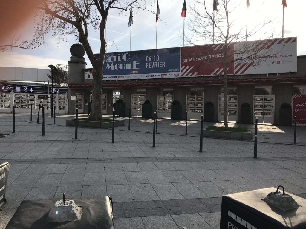 Front of Retromobile 2019 Entrance