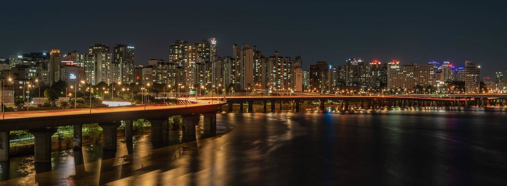 Shipping Cars South Korea Bridge Water Seoul