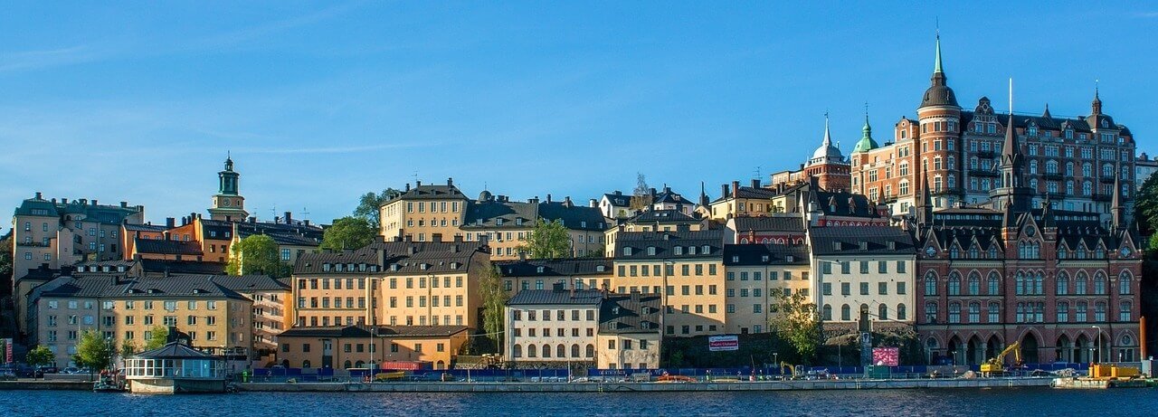 Moving To Sweden Stockholm Waterfront City View Panoramic