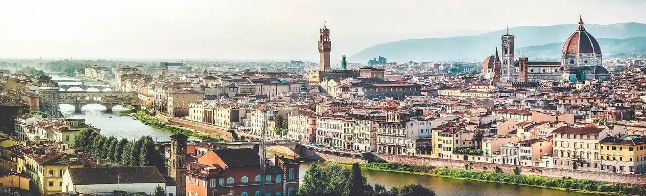 Shipping to Italy Florence Skyline Panorama