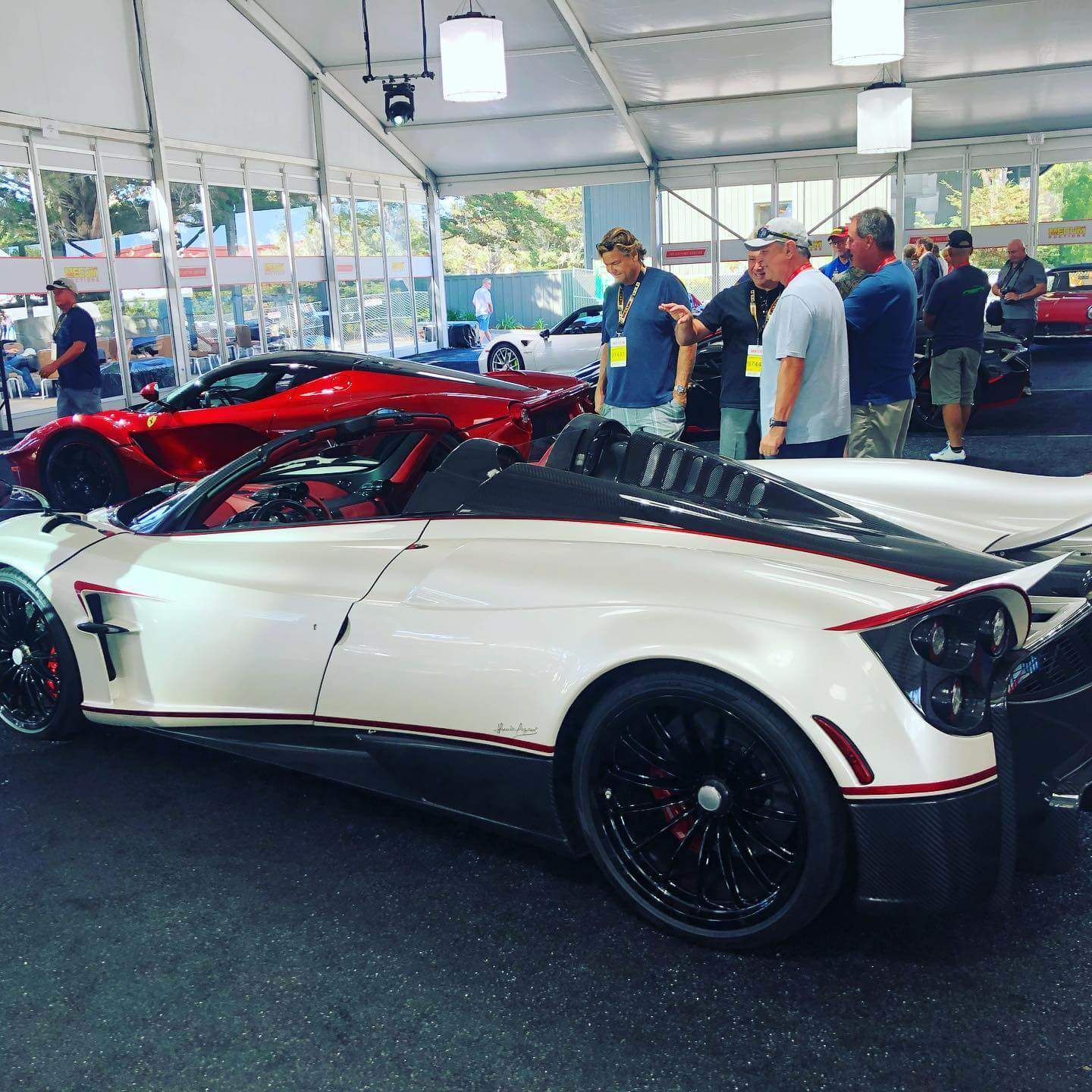 Black and White Supercar Pagani