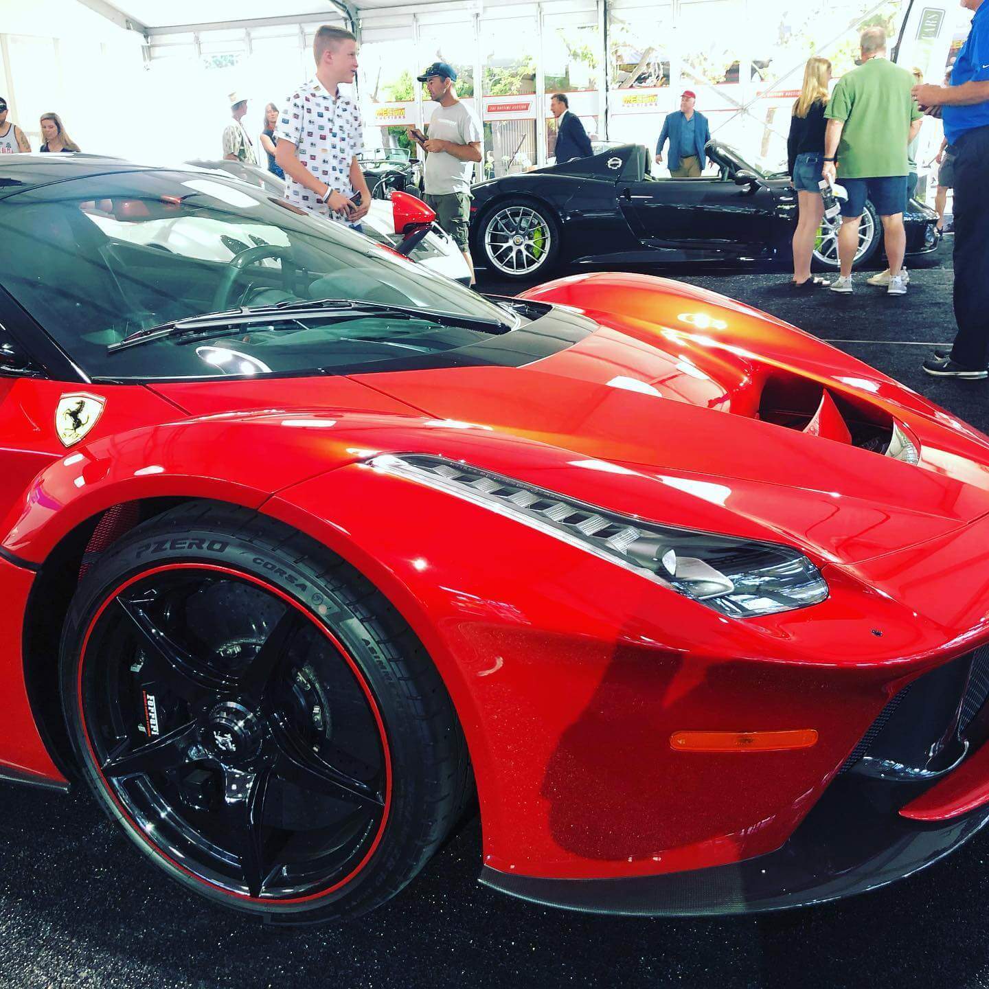 Front of Red Ferrari