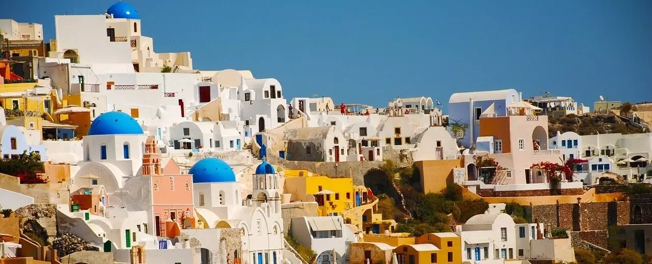 moving to greece santorini island mountain Cyclades islands