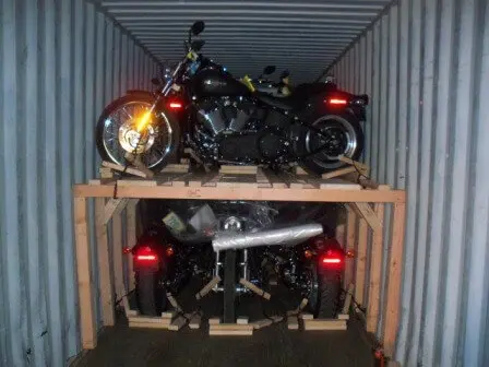 Motorcycle Container Loading